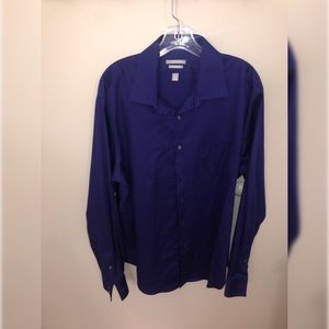 Vibrant Deep Purple Formal Button Up Dress Shirt